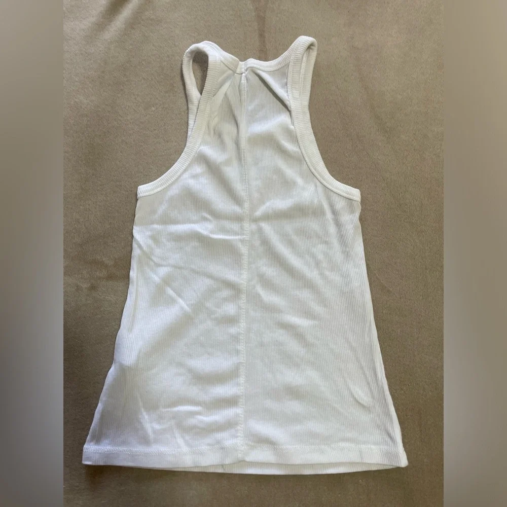 Style Addict Ribbed White Tank Basic - Picture 3 of 5